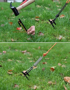 Стальные колышки для палатки Hike Mount A040. 40 см. 5 шт