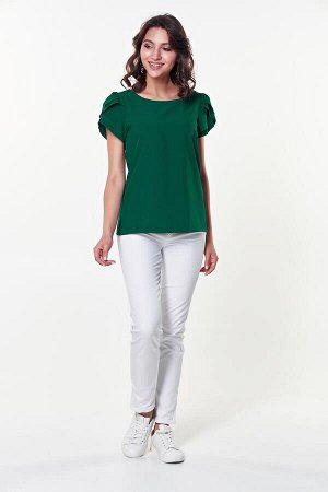 Блузка Мелисса №55,Цвет:темно-зеленый