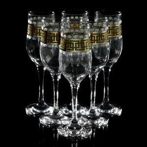 Набор бокалов для шампанского 200 мл "Меандр", 6 шт