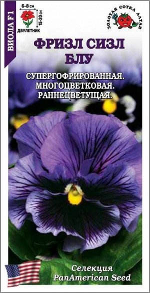 Виола Фризл Сизл Блу /Сотка/ 5шт/ h-20см, d-8см/*500