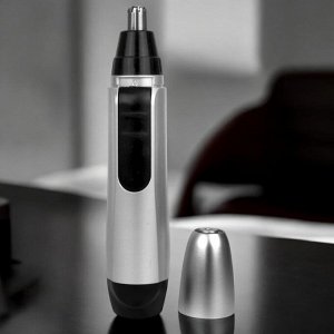 Триммер для носа и ушей ERGOLUX серебр. (1*AA, 1.5В)  ELX-HT02-C42