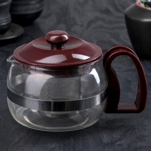 Чайник заварочный Magistro «Бруно», с ситом, 750 л, цвет коричневый