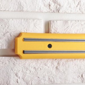 Держатель для ножей магнитный, 38 см, цвет желтый