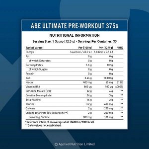 Предтрен Applied Nutrition ABE - 350г