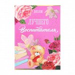 Диплом «Лучшего воспитателя», 700 гр., 15 х 21 см