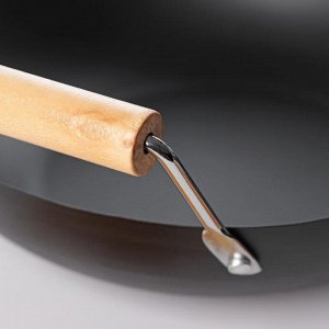 Сковорода-WOK  «Жаклин», d=25 см, деревянные ручки