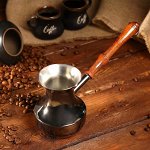 Турка  для кофе медная 0,39л цельная