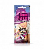 Крем для загара в солярии “Sun Face” для лица с экстрактами черного и зеленого чая и бронзаторами.