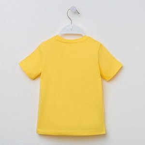Футболка детская Миньон "Smile", Гадкий Я, р.30 (98-104 см), жёлтый