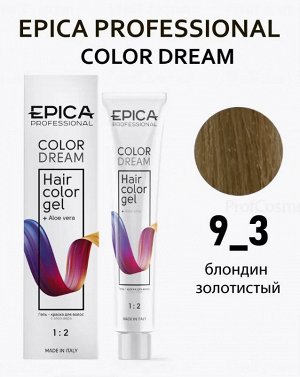 COLORDREAM 9.3 Гель-краска блондин золотистый, 100 мл.