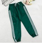 Атласные спортивные штаны, зелёный
