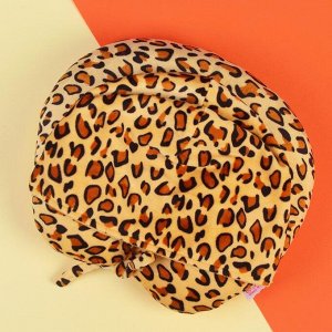 Антистресс-подголовник «Леопард» с капюшоном