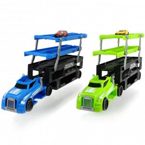 Игрушка «Автовоз», 5 уровней, грузовик и одна машинка, 44,5 см, МИКС
