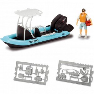 Игрушка PlayLife «Рыбацкая лодка», с фигуркой и аксессуарами
