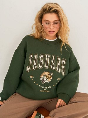 Утепленный свитшот JAGUARS оверсайз силуэта