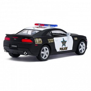 Машина металлическая Chevrolet Camaro (Police), масштаб 1:38, открываются двери, инерция, МИКС