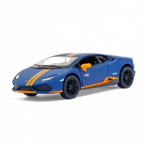 Машина металлическая Lamborghini Hurac?n LP610-4 Avio matte, 1:36, инерция, цвет синий матовый