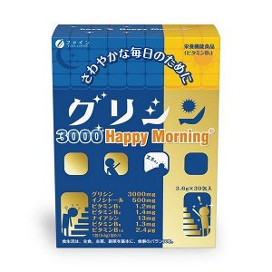 FINE JAPAN Happy Morning Glycine + Inositol - добавка глицин + инозитол для качественного сна и бодрого утреннего подъема