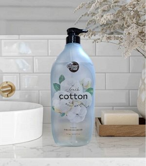 Гель для душа натуральный с ароматом хлопка Shower Mate Clean Cotton 1200г