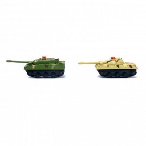 Автоград Танковый бой «Великая битва», на радиоуправлении, 2 танка, световые и звуковые эффекты, бонусы