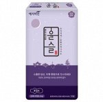 Ночные гигиенические прокладки &quot;Yejimiin Overnight Cotton Touch Herb&quot; премиум класса с усиленным впитывающим слоем, поверхностью из хлопка и натуральными экстрактами трав