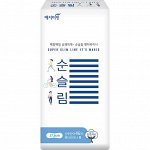 Ежедневные гигиенические прокладки &quot;Yejimiin Super Slim Line&quot; ультратонкие с поверхностью из хлопка (без крылышек / 17,5 см) 46 шт.