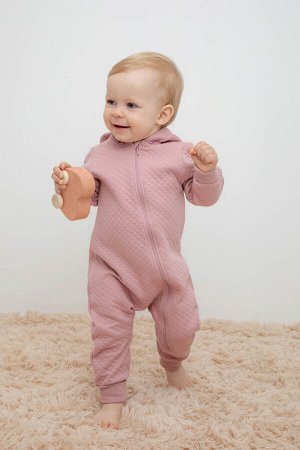 Комбинезон(Осень-Зима)+baby (серая пудра)