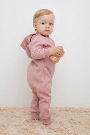Комбинезон(Осень-Зима)+baby (серая пудра)