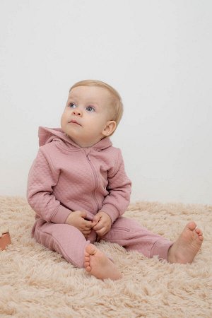 Комбинезон(Осень-Зима)+baby (серая пудра)