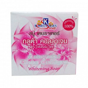 НОВИНКА! Отбеливающее мыло с коллагеном K.Brothers Gluta Collagen Soap (60.00 г)