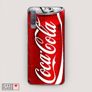Cиликоновый чехол Кока Кола на Samsung Galaxy A7 2018