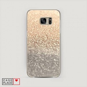Силиконовый чехол Песок золотой рисунок на Samsung Galaxy S7