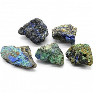Азурмалахит камень 45*37*27мм, 40-49г