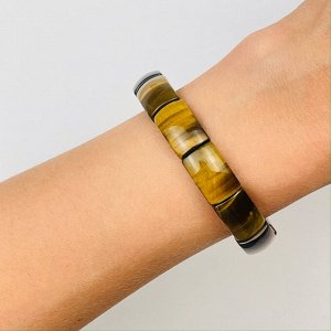 Браслет из Тигрового и Соколиного глаза