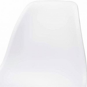 Стулья BRABIX "Eames CF-010", КОМПЛЕКТ 4 шт., пластик белый, опоры дерево/металл, 532630, 2033A