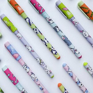 Ручка шариковая BRUNO VISCONTI "HappyWrite", синяя, Kawaii.Зайчик, 0,5 мм, линия 0,38 мм, 20-0215/59