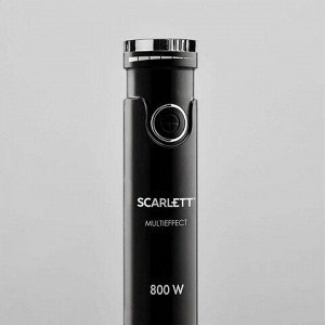 Блендер погружной SCARLETT SC-HB42M49, 800Вт, 14 скоростей, 4 насадки, стакан, черный