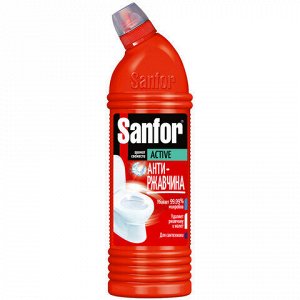 Чистящее средство 750 г, SANFOR Activ (Санфор Актив) "Антиржавчина", гель, 1557