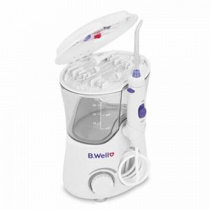 Ирригатор для полости рта (НДС 10%) B.WELL WI-922, стационарный, емкость резервуара 0,6 л, 7 насадок, белый