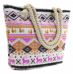 Пляжная сумка Borsa Riviera - Deer Ornament Pink