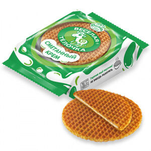 Вафли Веселая ТЁЛОЧКА (коровка) сметанный крем 150 г. /ДЫМКА/