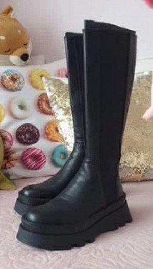 Сапоги Zara р.37 (натуральная кожа)