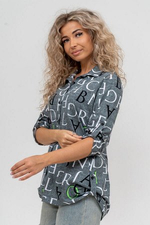 Рубашка Варианты расцветки: хаки, синий
Ткань: кулирка, Состав: 100% хлопок
Женская стильная туника - рубашка выполнена из 100% хлопчатобумажного полотна. Новый дизайн и отличное качество делает издел
