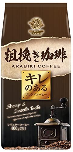 Кофе крупномолотый купажированный MitsuMotoCoffee "ARABIKI" яркий вкус (коричн пачка) м/у 400г
