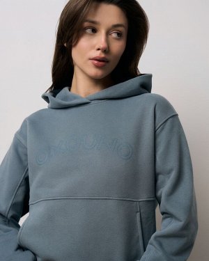 3689-1164 Худи женское (Oxouno) PULL&GO футер 3х нитка
