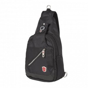 Однолямочный рюкзак П4103 Черный