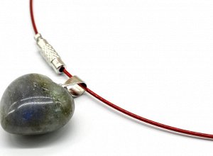 Красный чокер из полимера для кулонов и подвесок, 44см