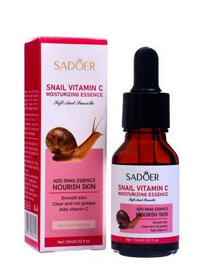 SADOER Сыворотка для лица  Подтягивающая Vitamin C с Муцином Улитки и Витамином С мл