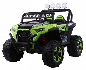 Электромашина зеленый р/у на аккум. 12V/7AH, 4WD,свет фар,цв.,129*87*96 см