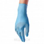 BENOVY Nitrile MultiColor, перчатки нитриловые, особопрочные, голубые, L, 50 пар в упаковке